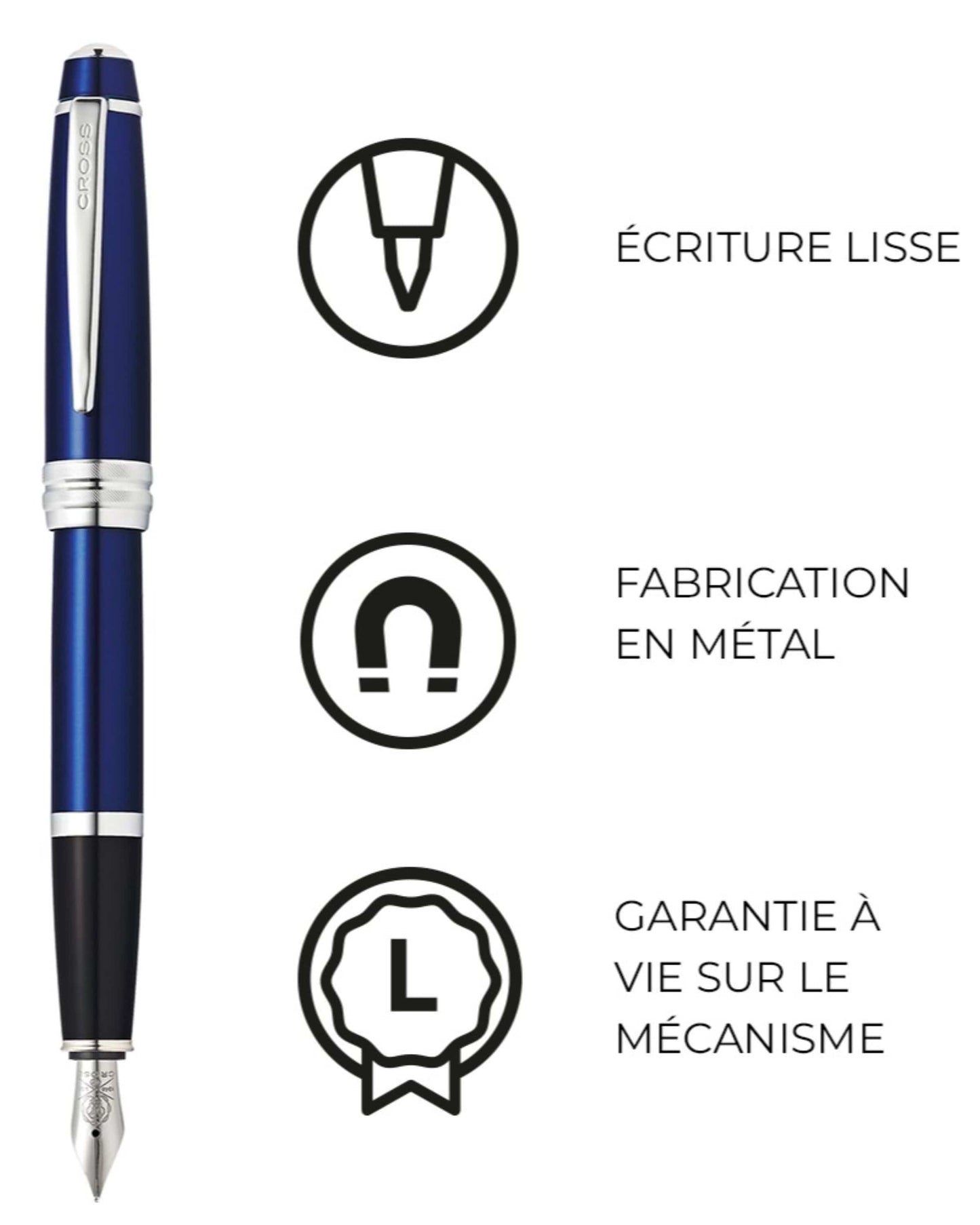 Cross Bailey Blue Lacquer Fountain Pen