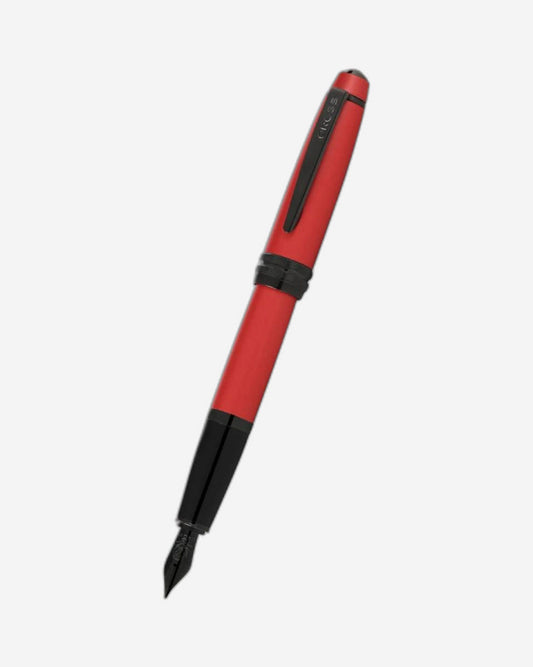 Cross Bailey Matte Red With Black Fountain Pen Medium Nib - AT0456-21MJ
