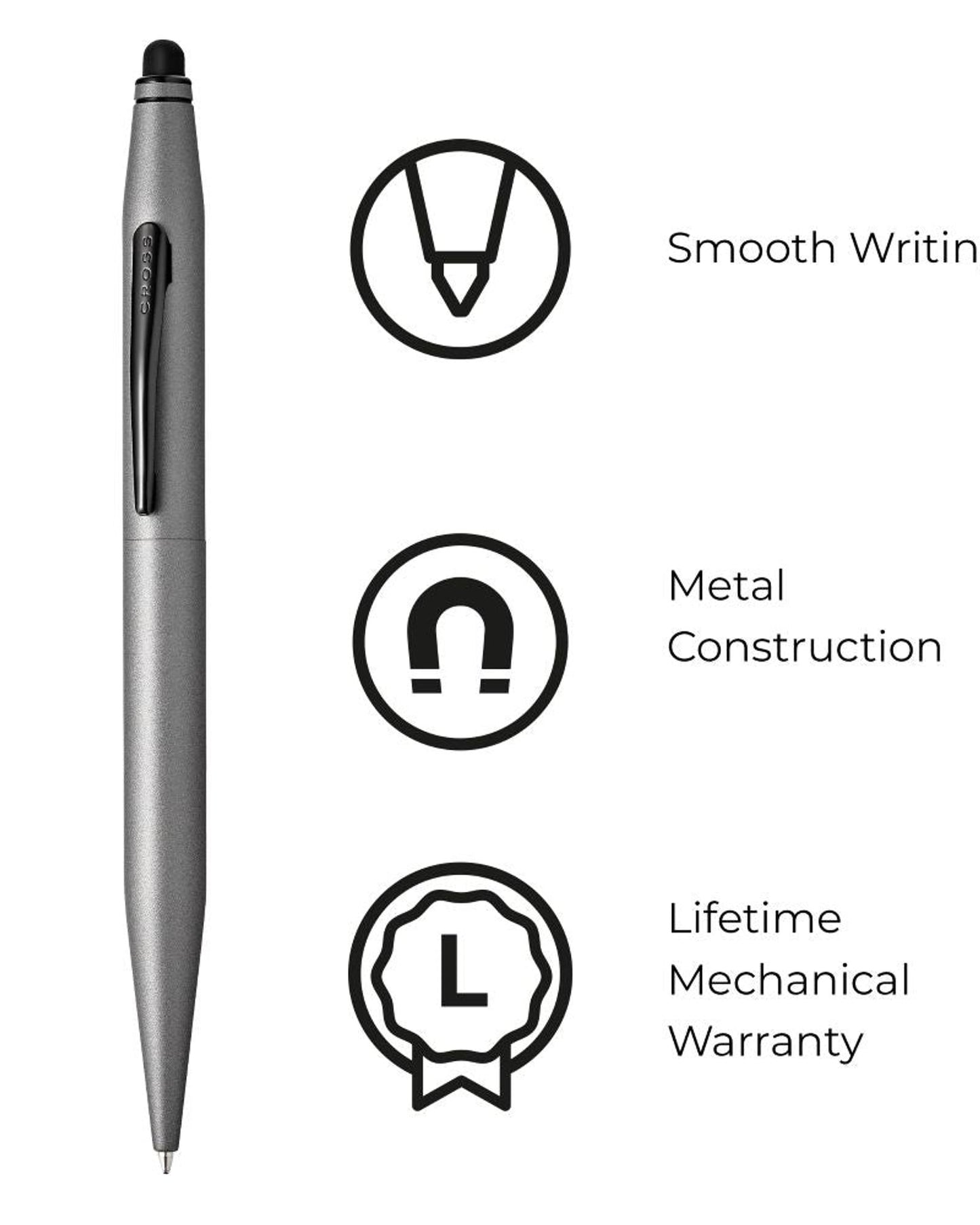 Cross Titanium Gray Dual-function Pen AT0652-14