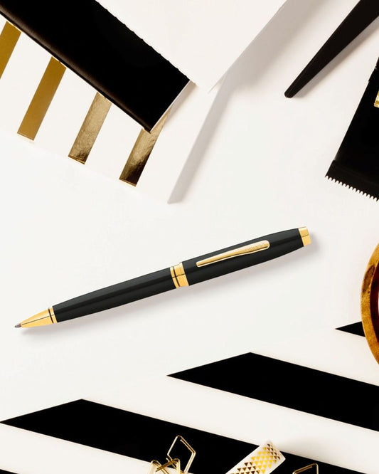 Cross Coventry Black Lacquer with Gold-Tone Ballpoint Pen AT0662-11