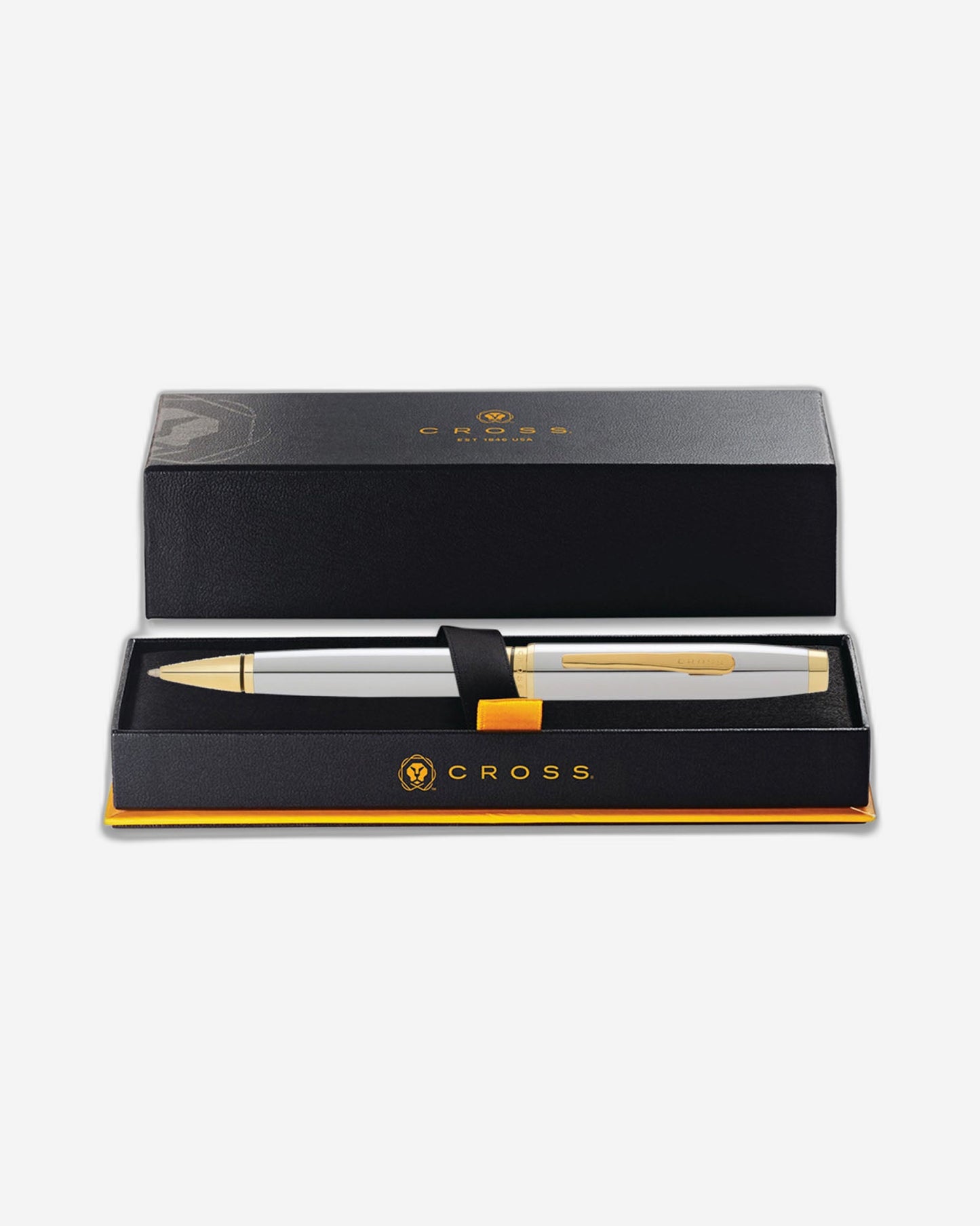 Cross Coventry Lustrous Chrome With Gold Appointments Ballpoint Pen - AT0662-2