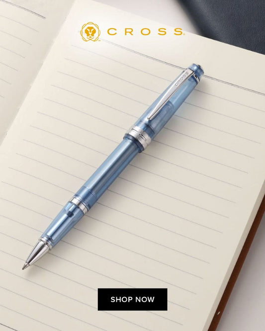 Cross Bailey Translucent Navy Blue Resin Ballpoint Pen