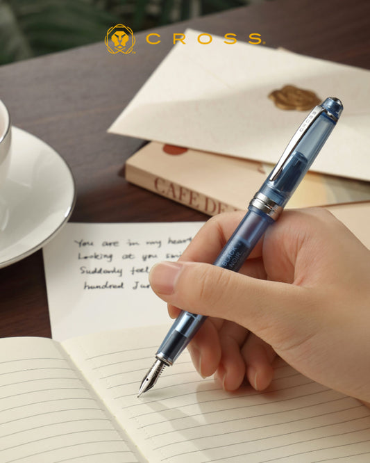 Cross Bailey Light™ Translucent Navy-Blue Resin Ballpoint Pen AT0742-18