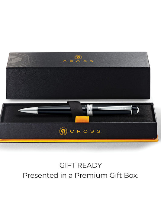 Cross Bailey Light™ Glossy Black Resin Ballpoint Pen AT0742-1