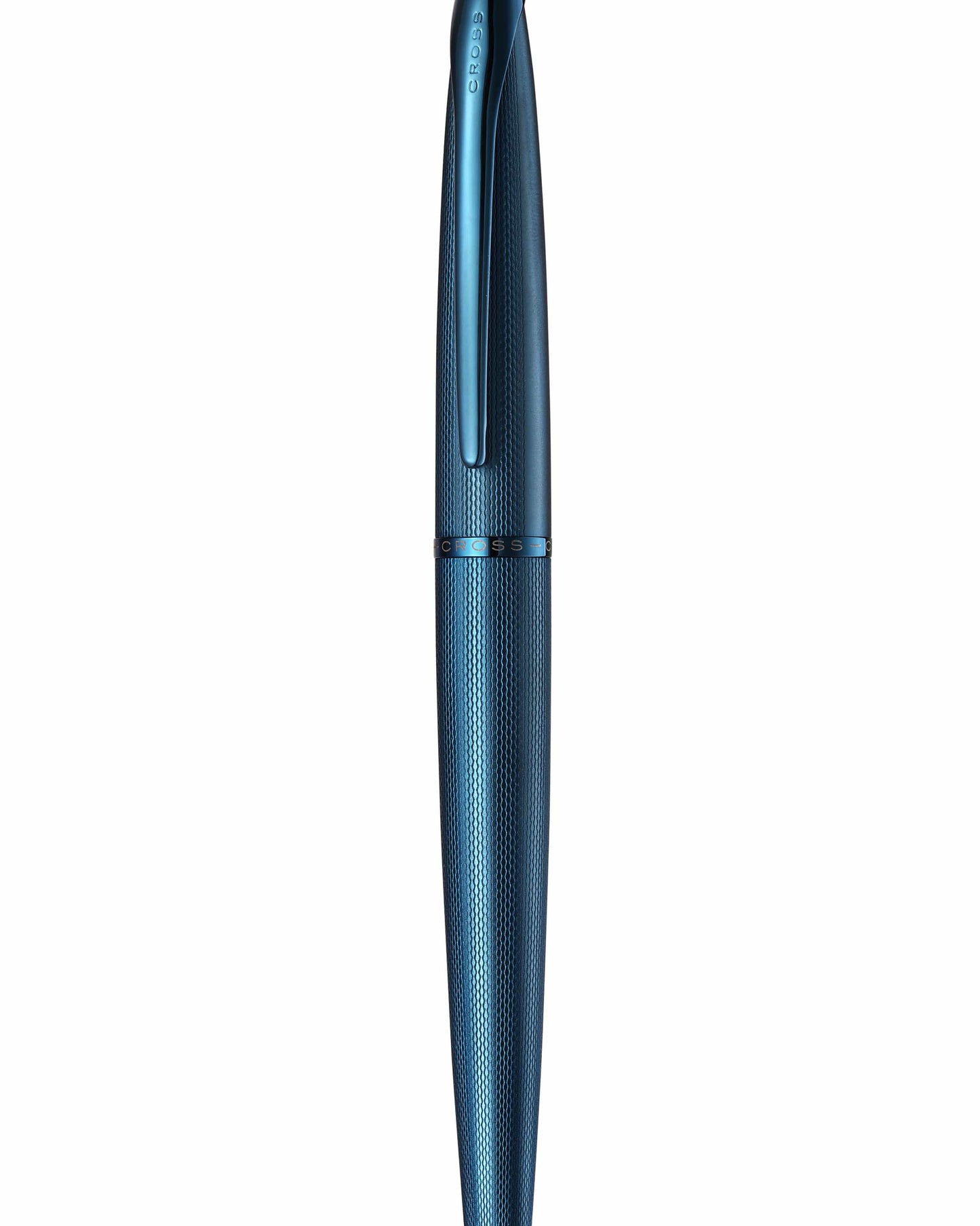 Cross Atx® Dark Blue Pvd Etched Diamond Pattern Fountain Pen
