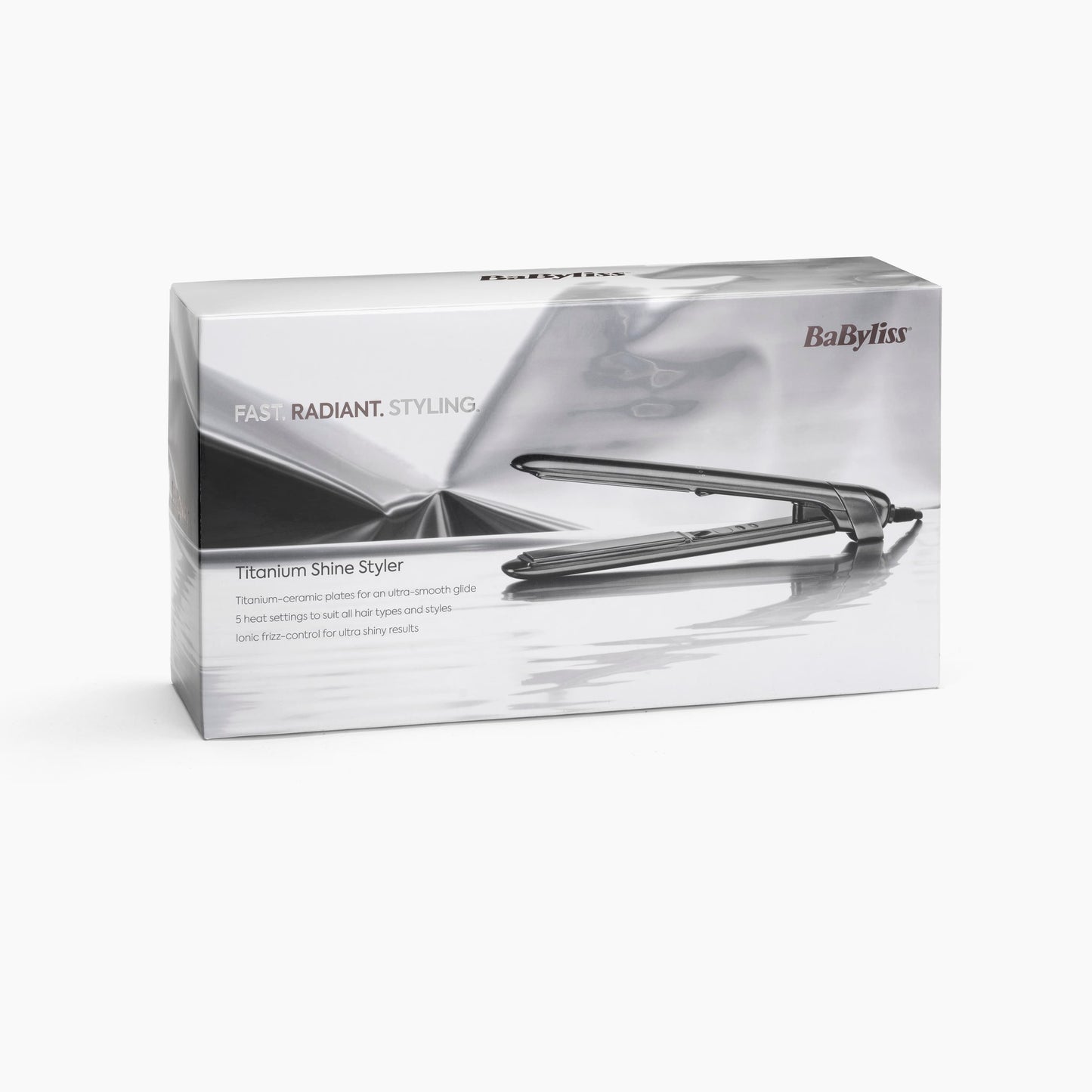 BaByliss Titanium Shine Hair Straightener with Smooth Plates