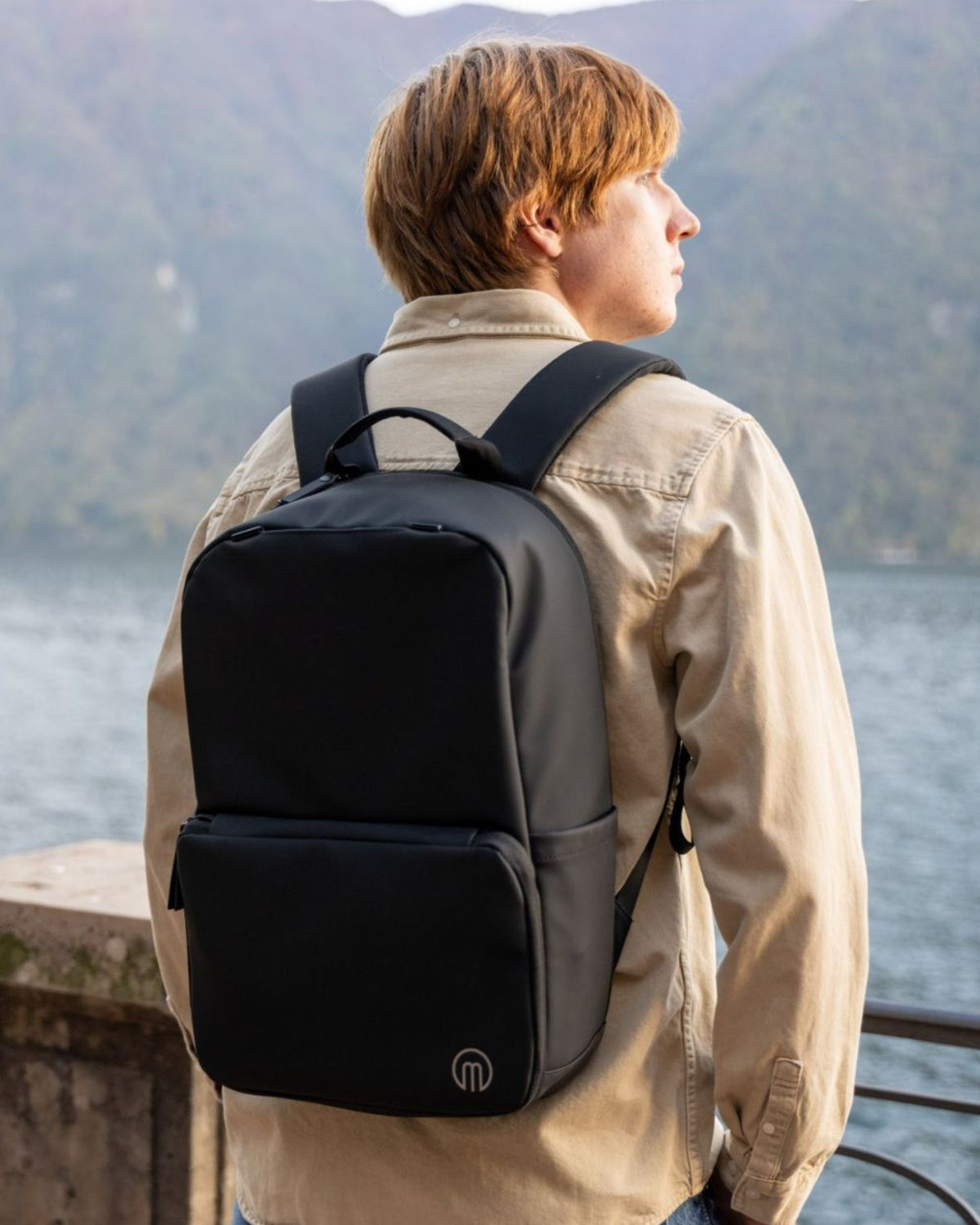 MiaMily Expanding 17" Laptop Backpack - Midnight Black