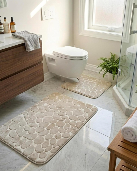 Cuisine Art Memory Foam Bath Mat Set (2 Pcs)