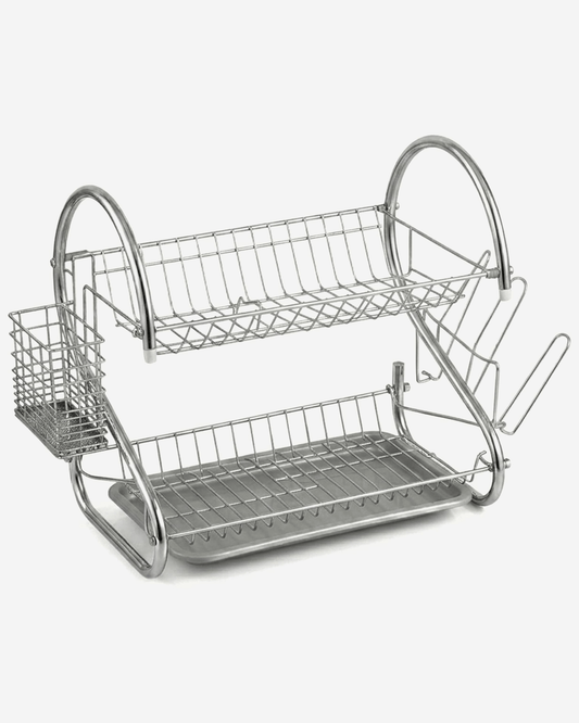 Cuisine Art 2-Tier Iron Dish Drying Rack 40 × 24 × 24 cm