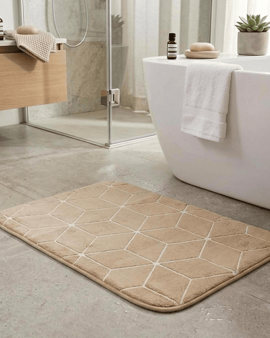 Cuisine Art Memory Foam Bath Mat 40×60 cm Beige