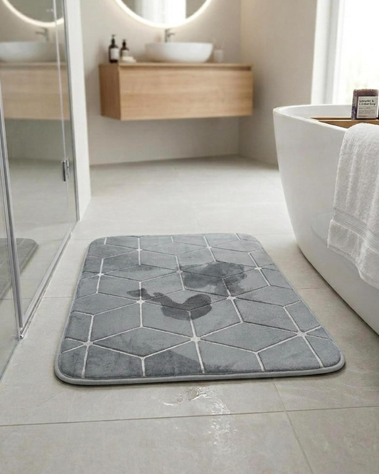 Cuisine Art Memory Foam Bath Mat 40×60 cm Grey