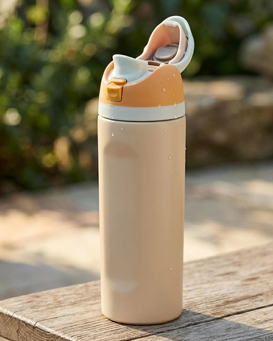 Cuisine Art Stainless Steel Water Bottle 560 ml Beige