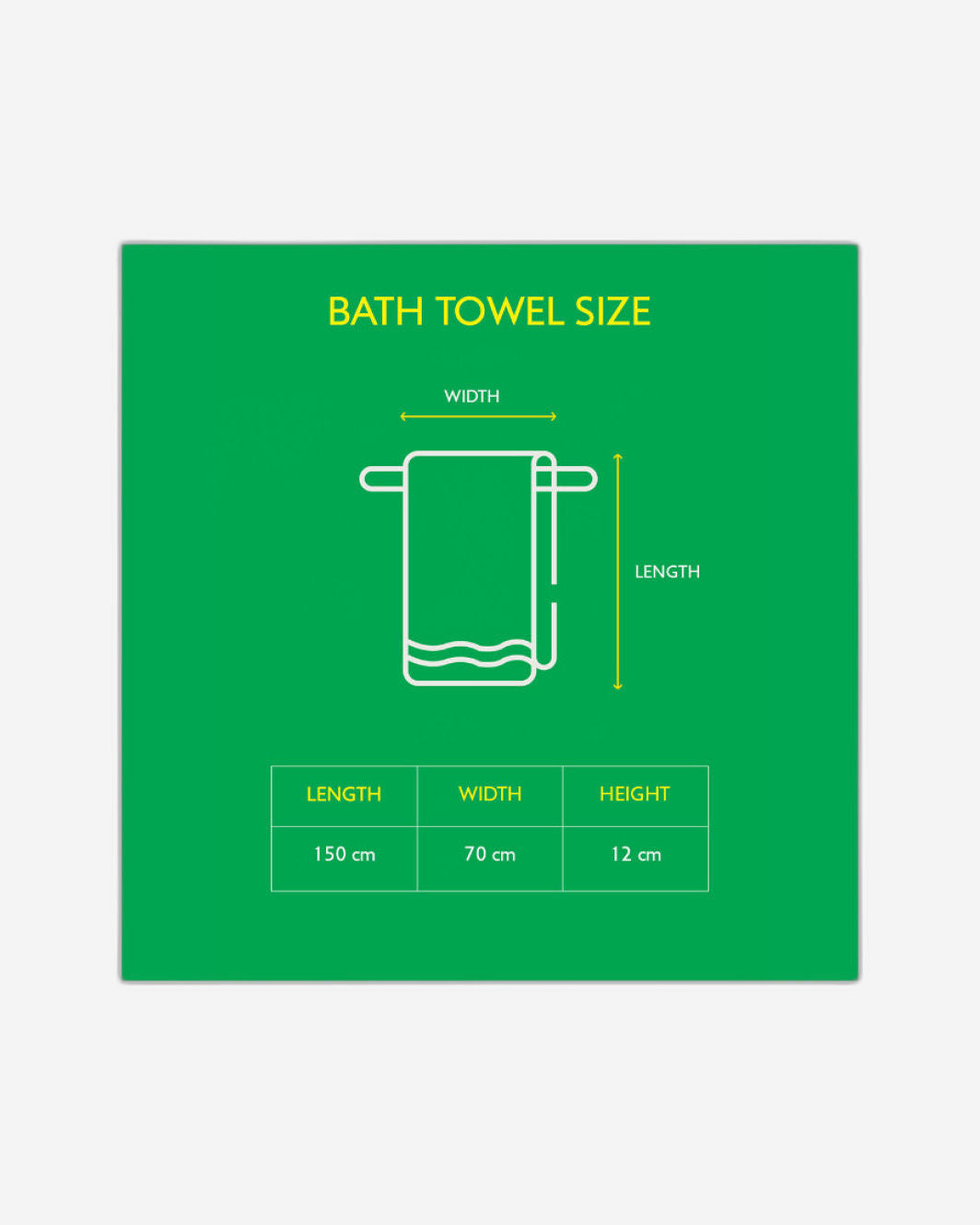 United Colors of Benetton Azure Rainbow Bath Towel 450 GSM