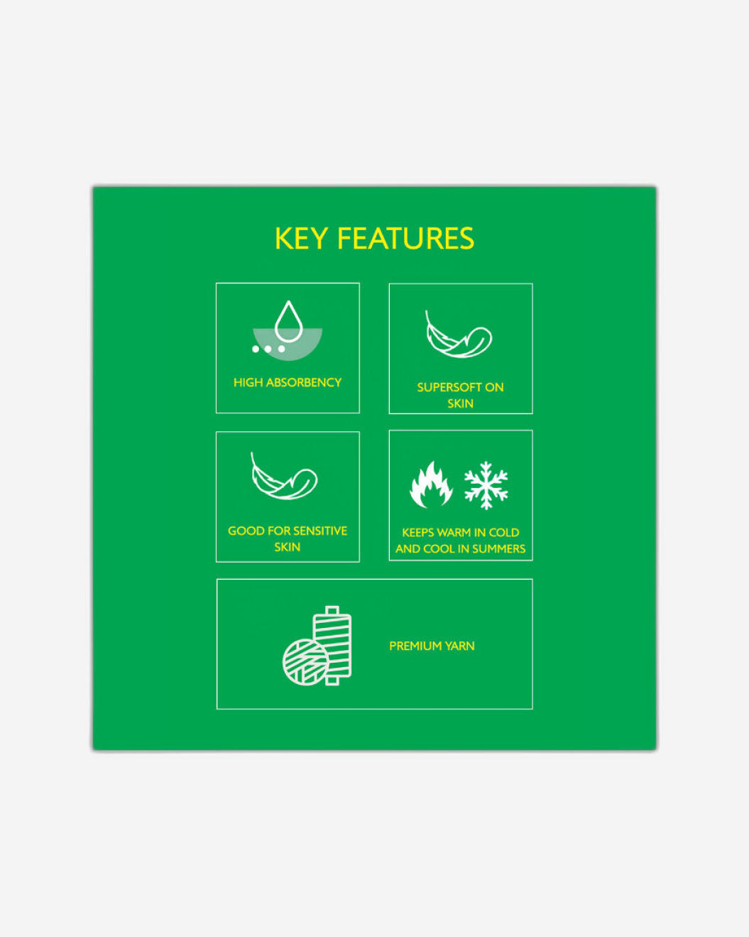 United Colors of Benetton Safari White Bath Towel 450 GSM