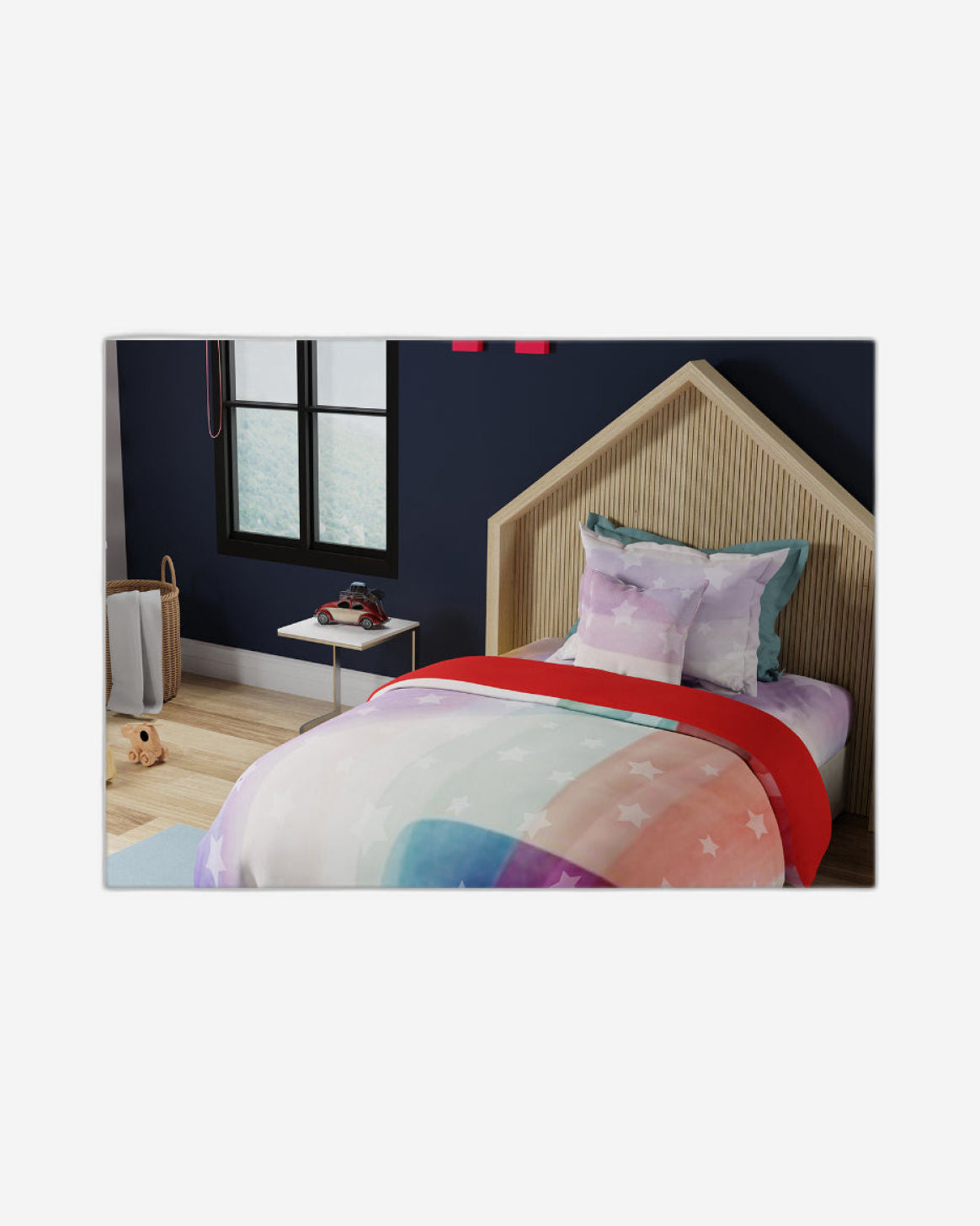 United Colors of Benetton Kids Digital Printed Single Comforter 140 x230cm -Peach