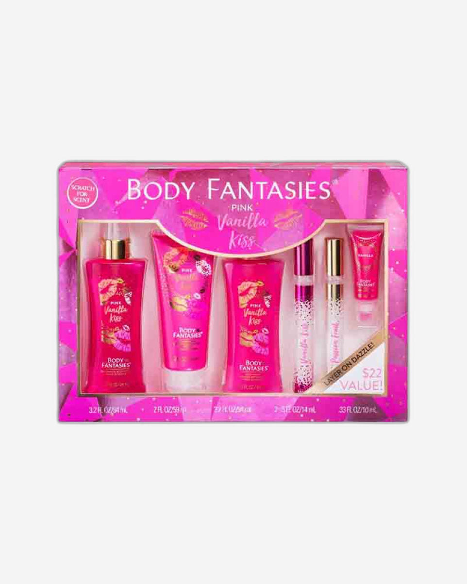 Body Fantasies Regimen Pink Vanilla Kiss Gift Set