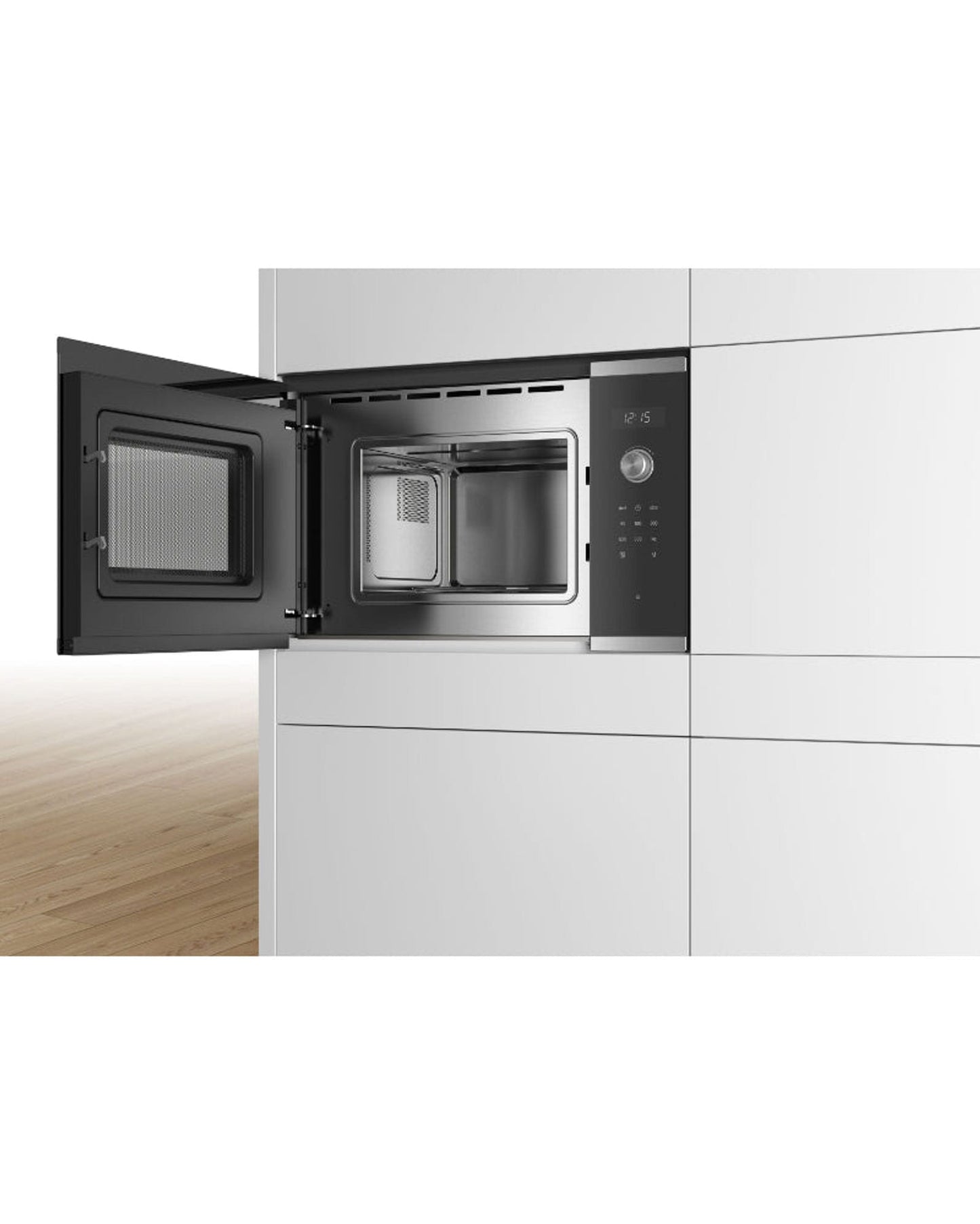 Bosch Built-In Microwave, Stainless Steel, 20 L, Black Finish, German Engineering – BFL524MS0M