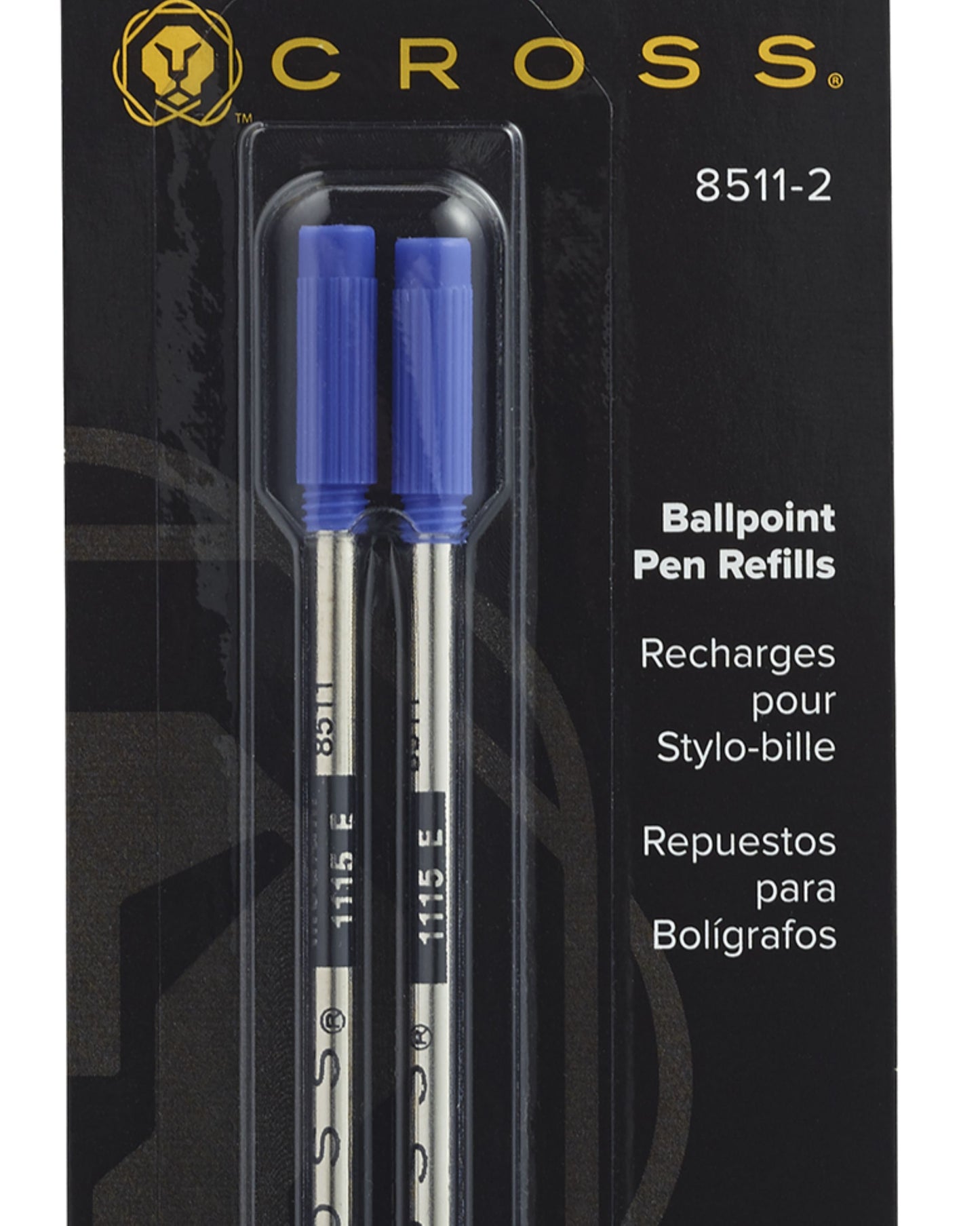 Cross Ballpoint Pen Refill - Blue Medium - Dual Pack