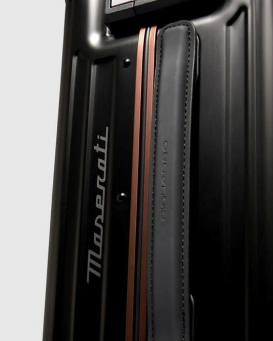 Piquadro X Maserati Hardside Spinner In Aluminium