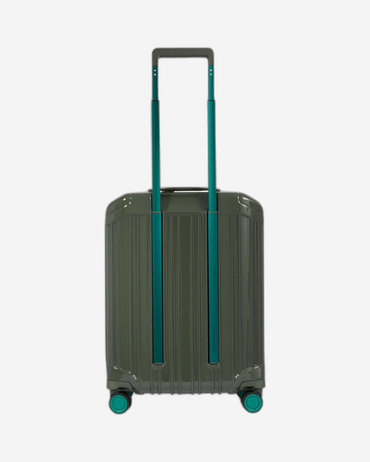 Piquadro Pq-Light Ultra Slim Spinner In Polycarbonate Green