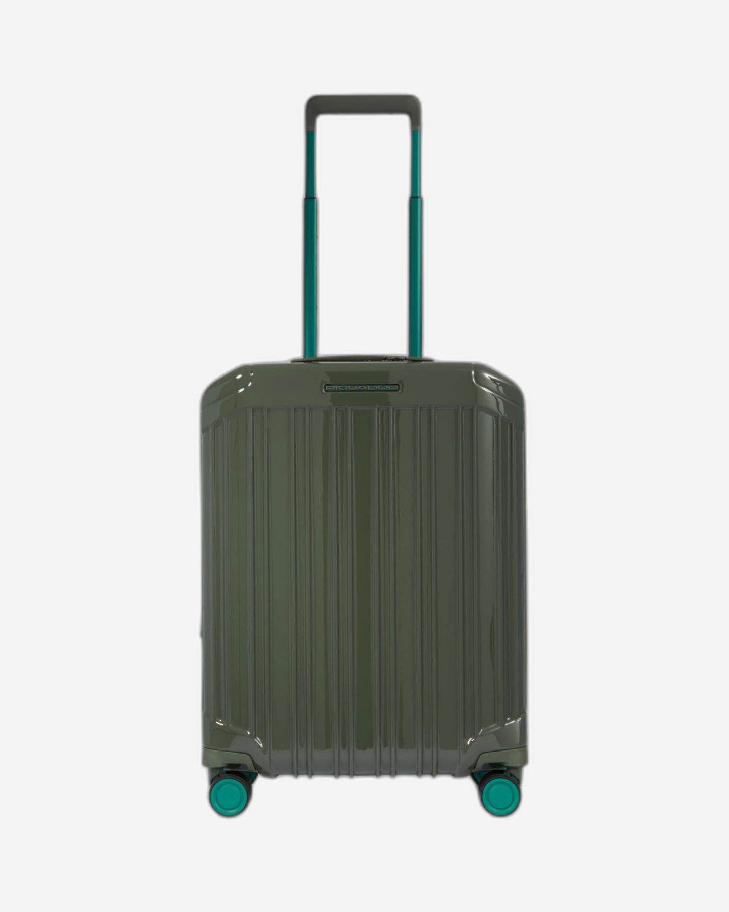 Piquadro Pq-Light Ultra Slim Spinner In Polycarbonate Green