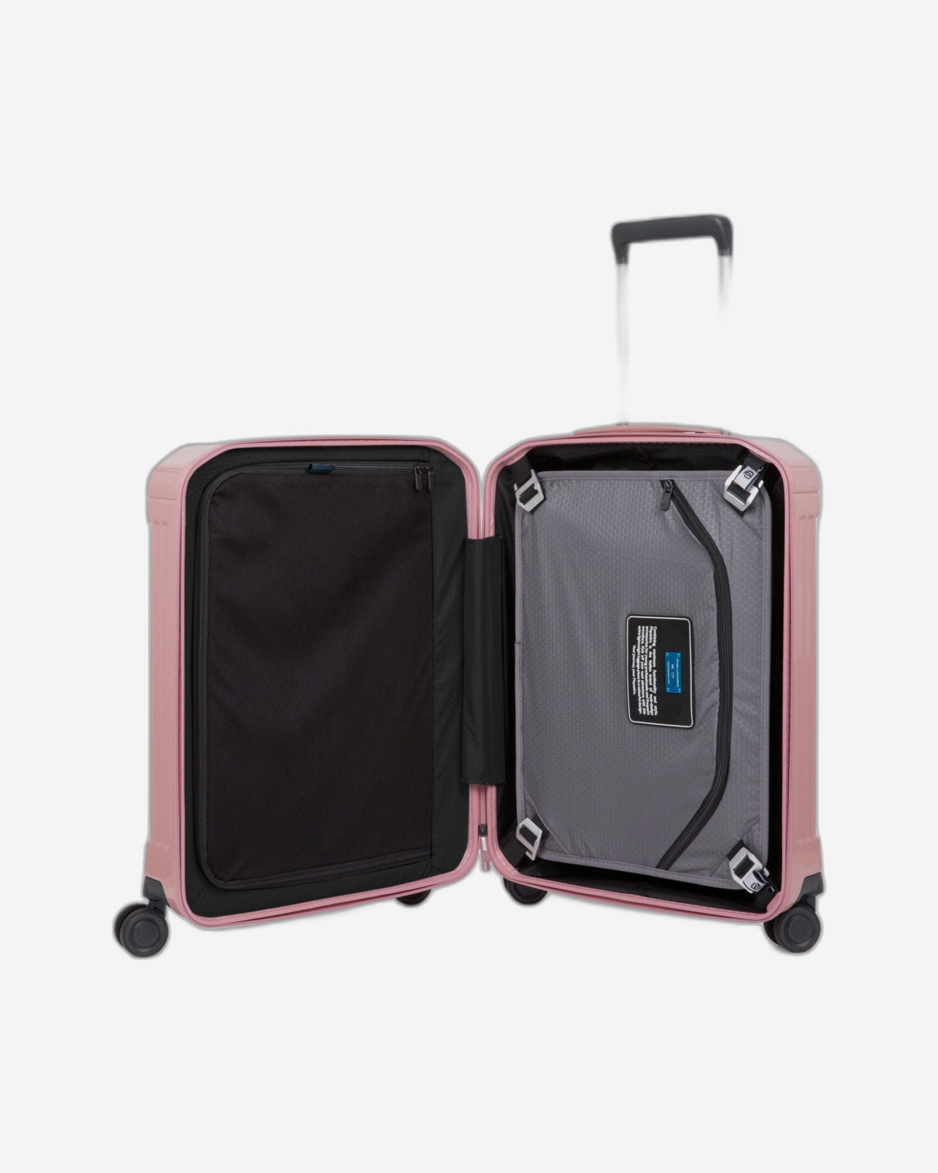 Piquadro Pq-Light 55Cm Ultra Slim Hardcase 4 Double Wheel Cabin Trolley Rose - Bv4425Pql/Ro
