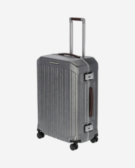 Piquadro Pqlm-Frame 68cm Medium Check-In Luggage Black/Light Brown