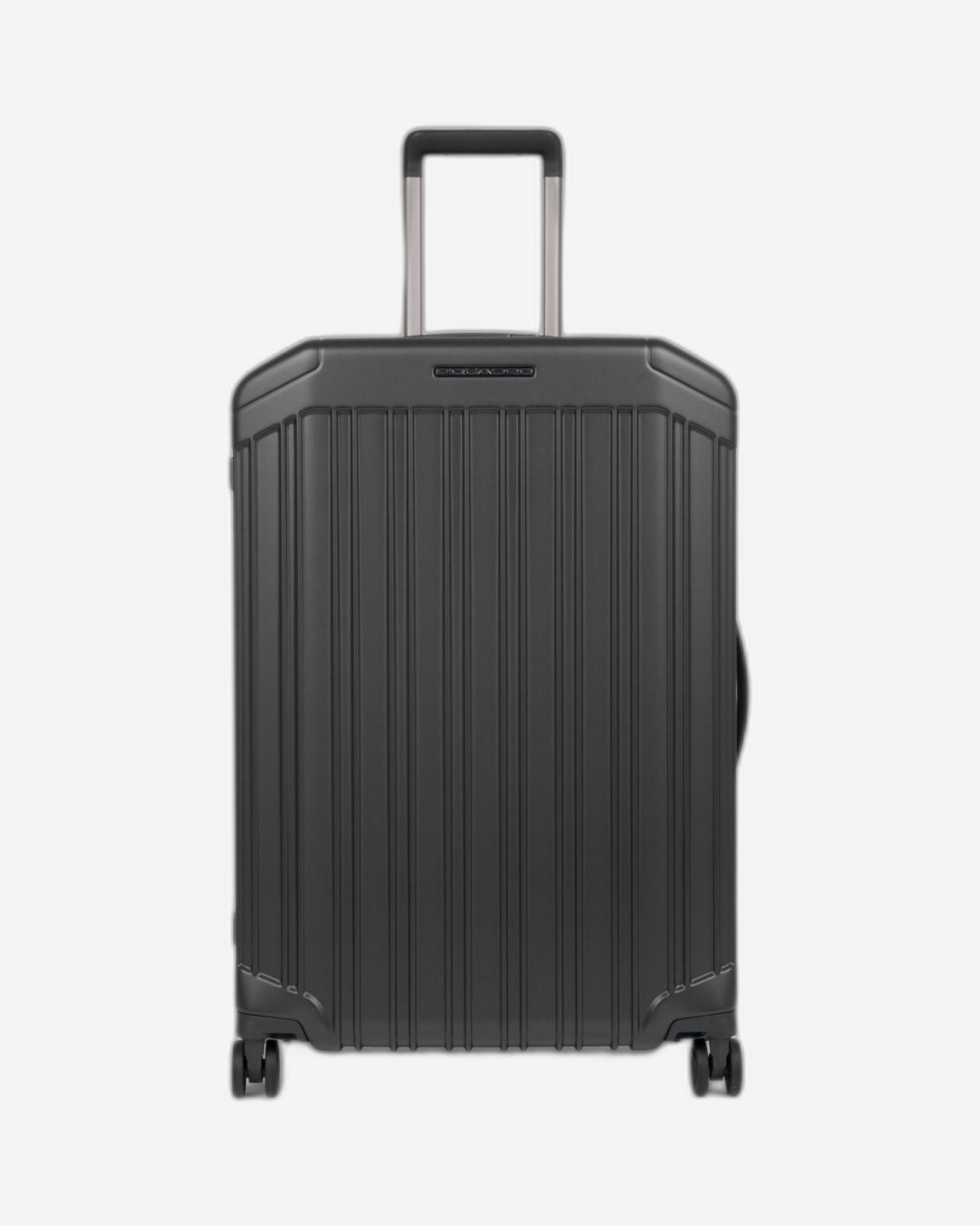 Piquadro Pq-Light 69Cm Hardcase 4 Double Wheel Medium Check-In Trolley Matt Black - Bv4427Pql/No