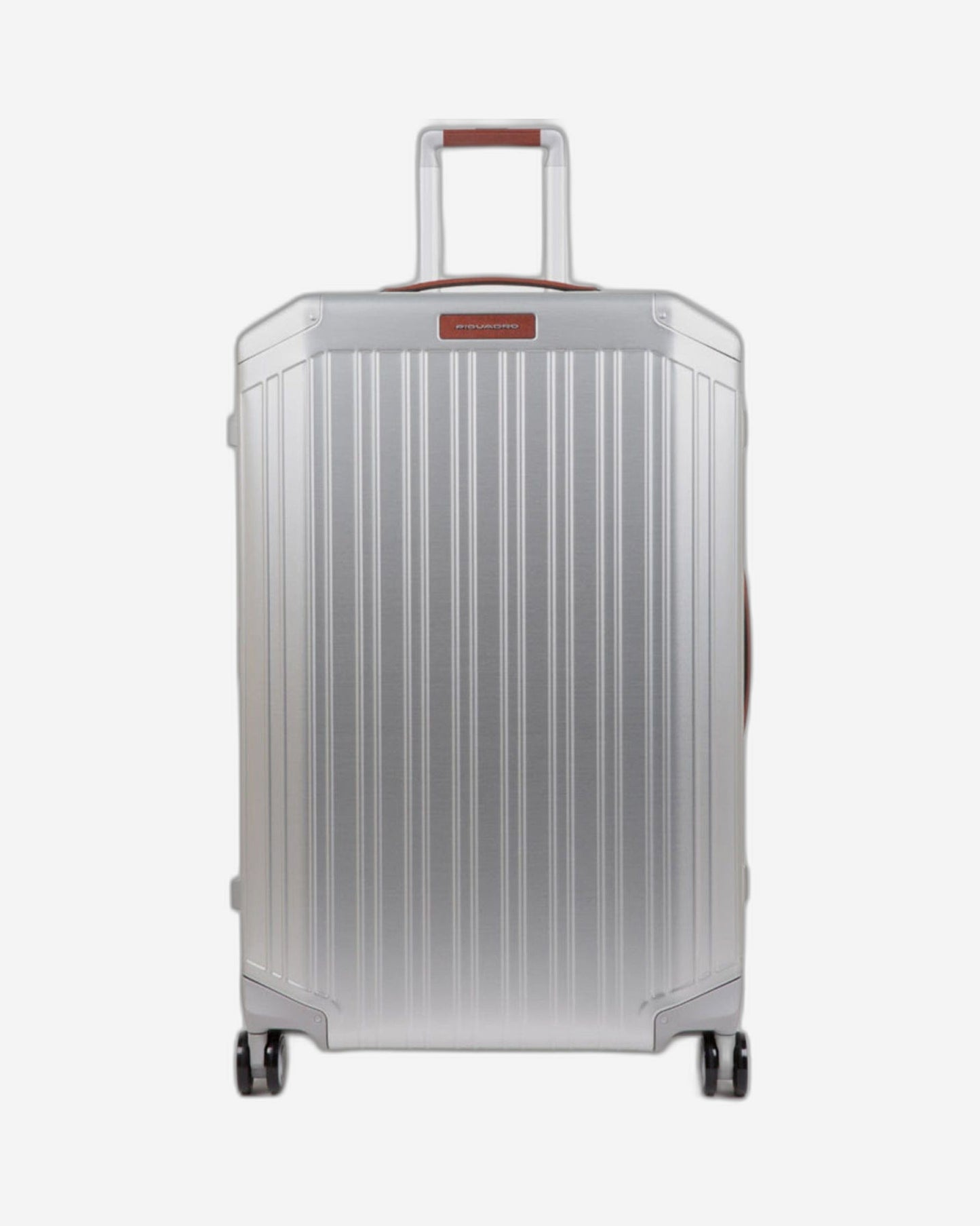 Piquadro Piqalu 79Cm Hardcase 4 Double Wheel Large Check-In Luggage Trolley Grey - Bv4428Alu/Grcu