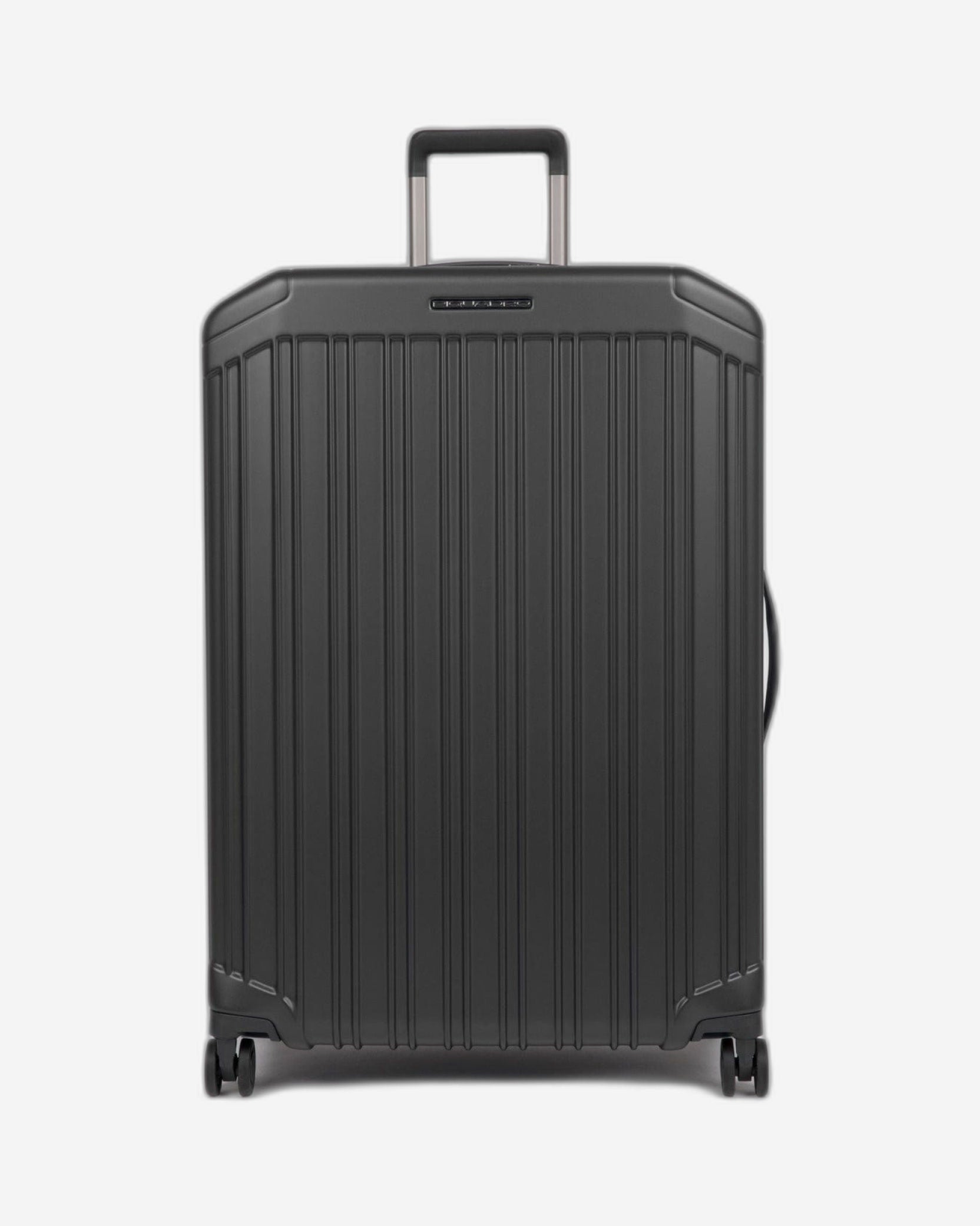 Piquadro Pq-Light 75Cm Hardcase 4 Double Wheel Large Check-In Trolley Matt Black - Bv4428Pql/No