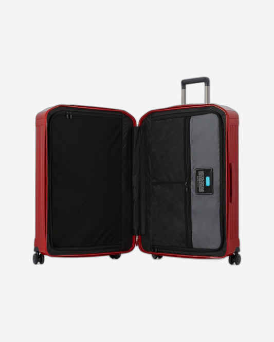 Piquadro Pq-Light 75Cm Hardcase 4 Double Wheel Large Check-In Trolley Red - Bv4428Pql/R