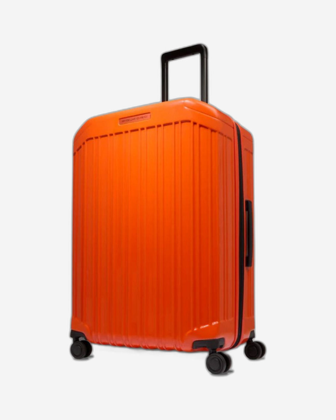 Piquadro Pq-Light Medium Size Expandable Trolley With 4 Wheels In Polycarbonate Orange BV6393PQLS2/AR