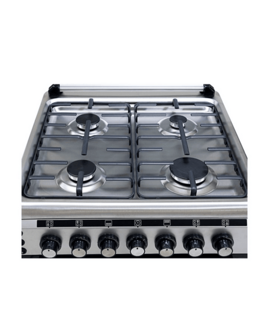 Black+Decker 60cm Stainless Steel Freestanding Gas Cooker