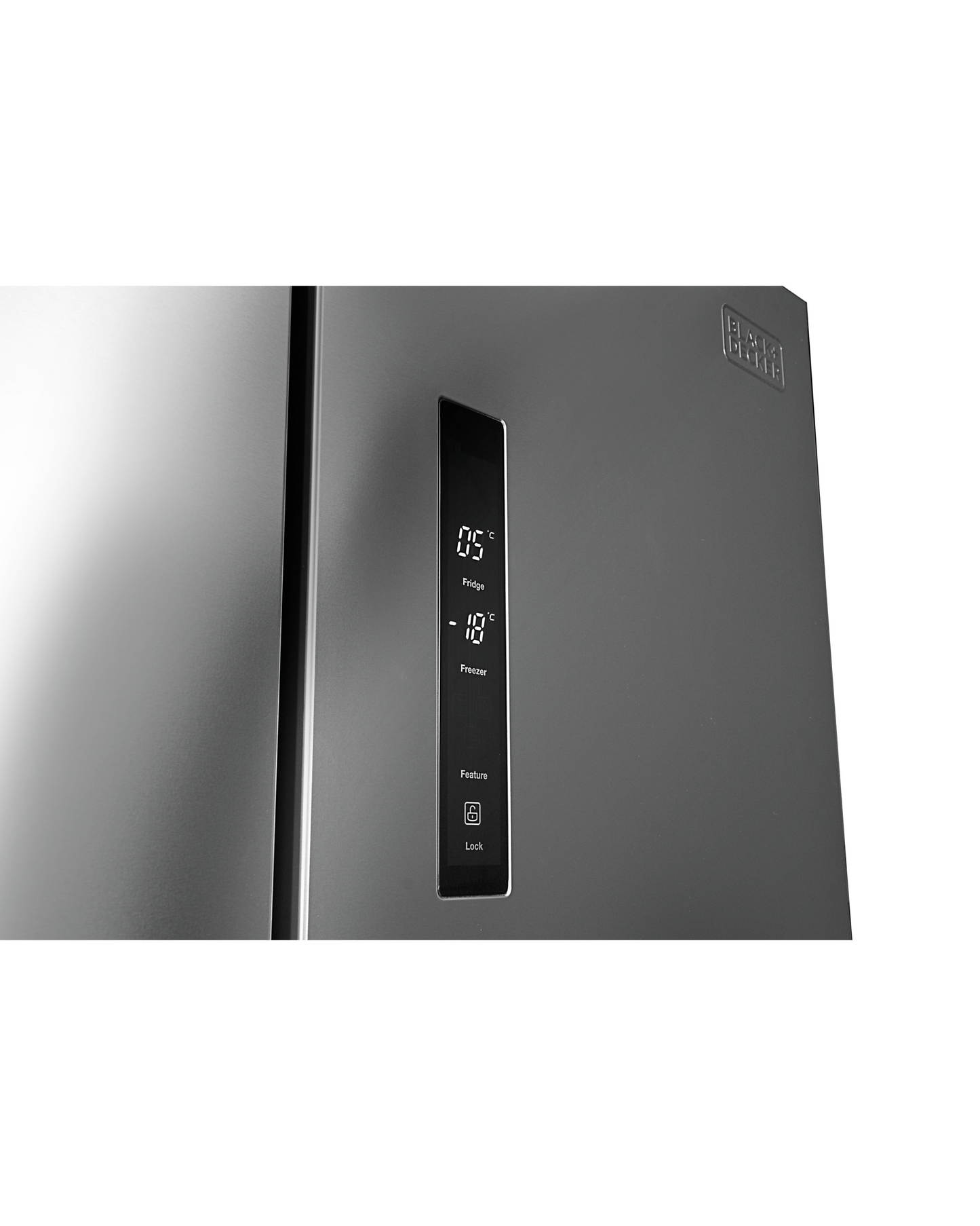 Black+Decker 567L Gross 554L, Cross Door Refrigerator, Inverter, No Frost, LED Display