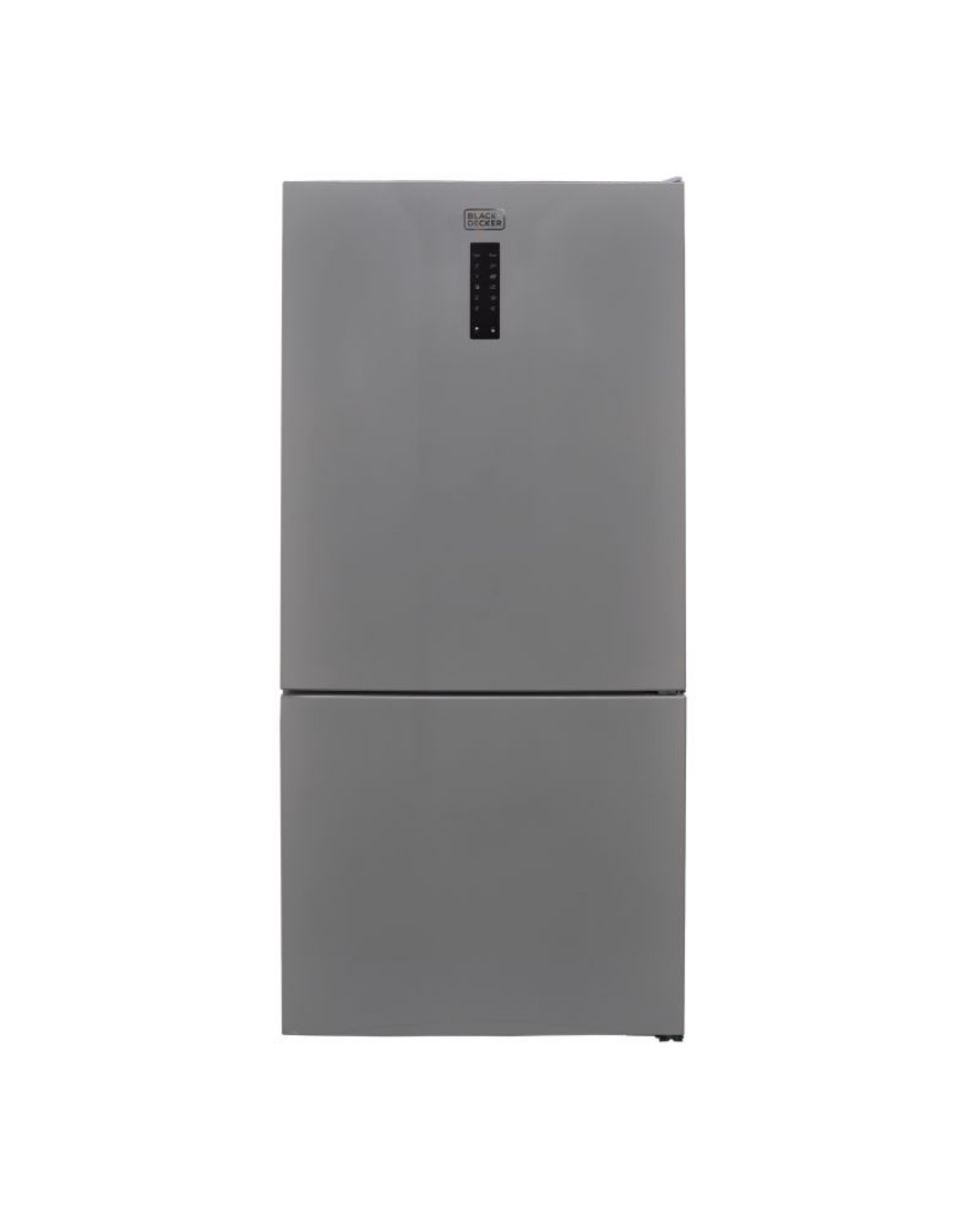 Black+Decker 620L Gross 564L Net capacity Double Door Refrigerator, Bottom Freezer, No Frost, A+ Energy - BXREF653NFBVX Dark Silver