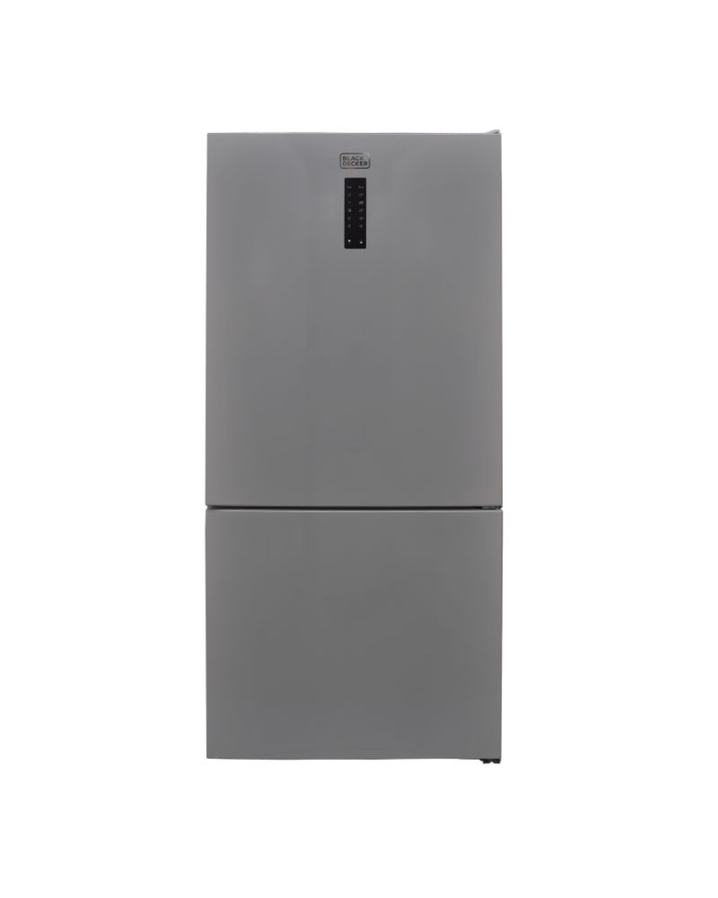 Black+Decker 620L Gross 564L Net capacity Double Door Refrigerator, Bottom Freezer, No Frost, A+ Energy - BXREF653NFBVX Dark Silver