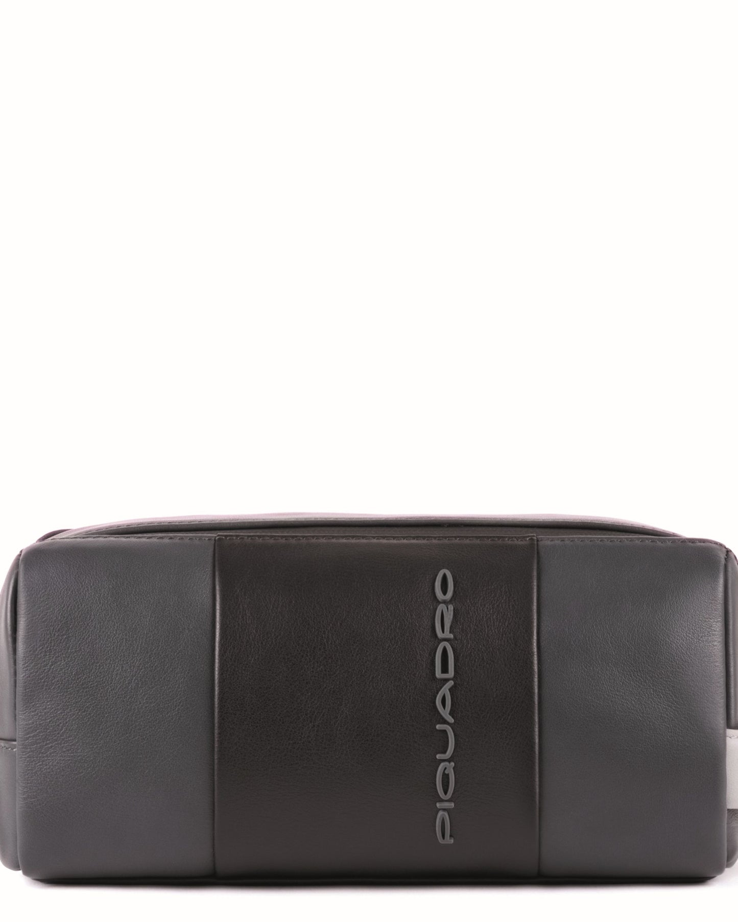 Piquadro Urban Beauty Case In Leather Grey