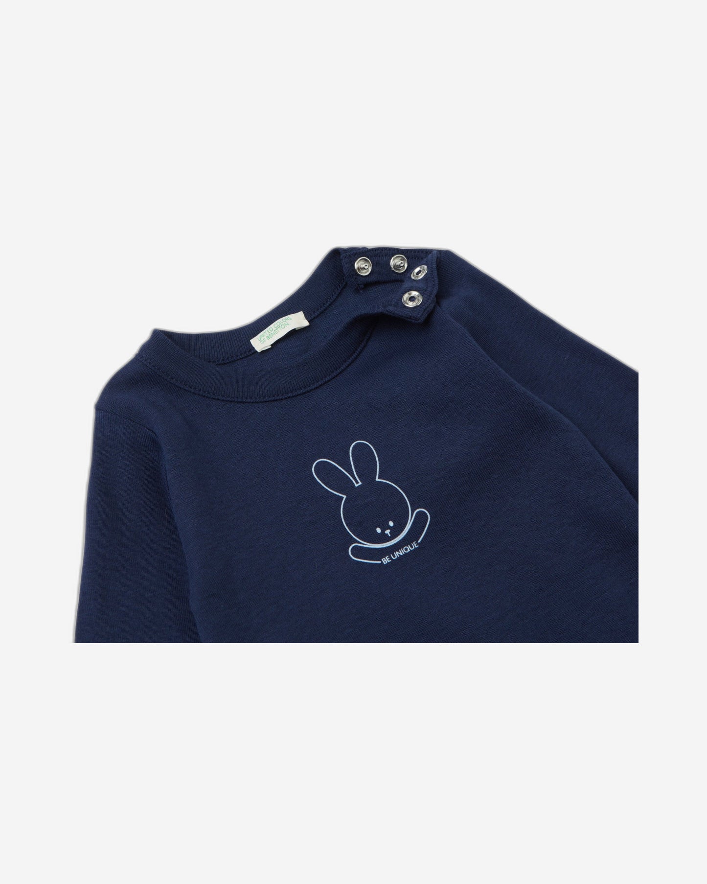 Long sleeve bodysuit in organic cotton