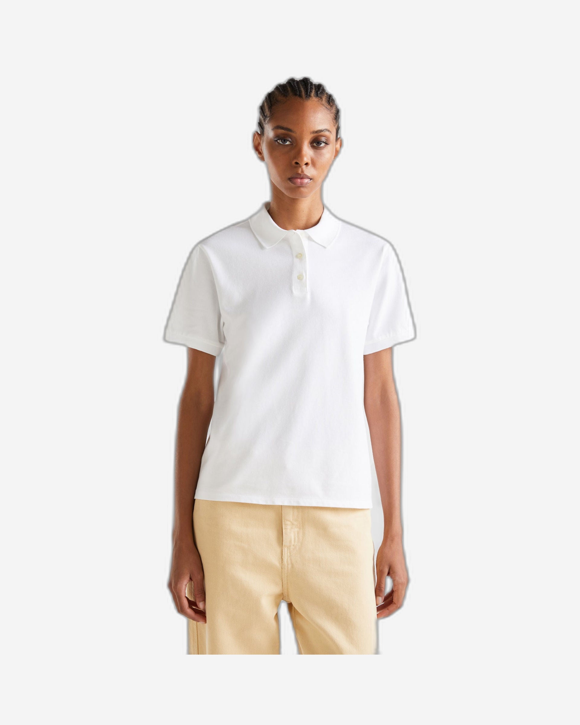 Polo in stretch organic cotton