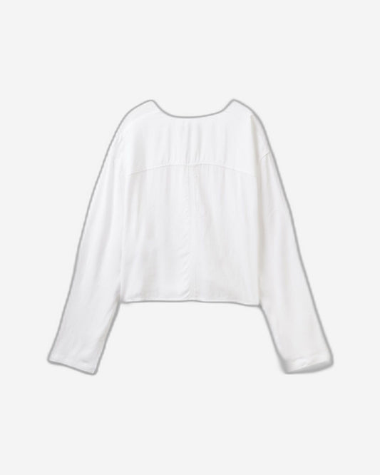 Blouse with V-neck