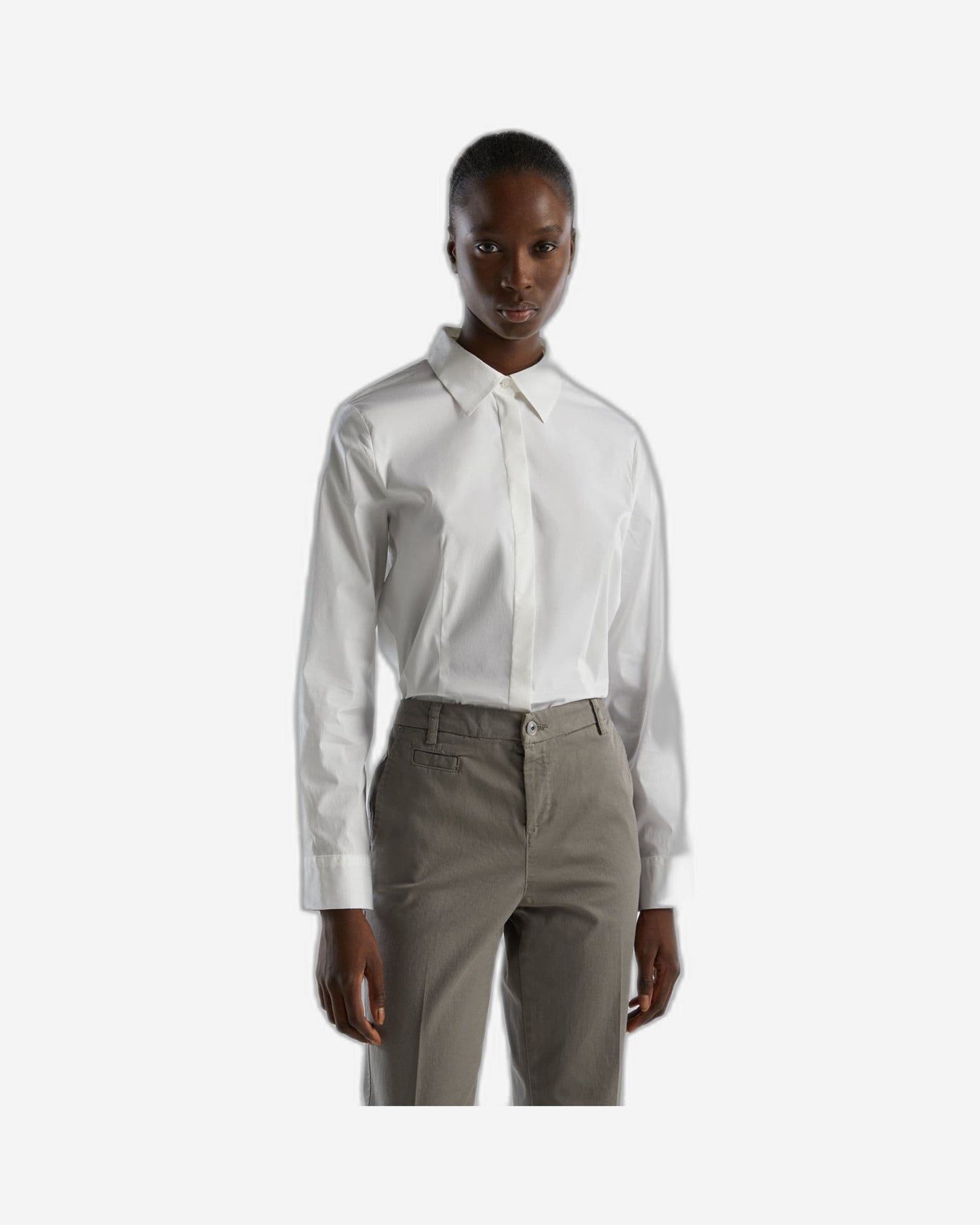 Shirt in stretch cotton blend