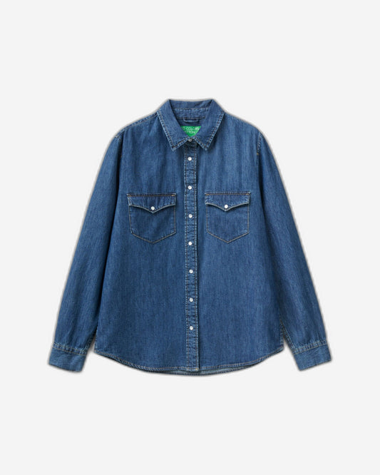 Regular fit denim shirt