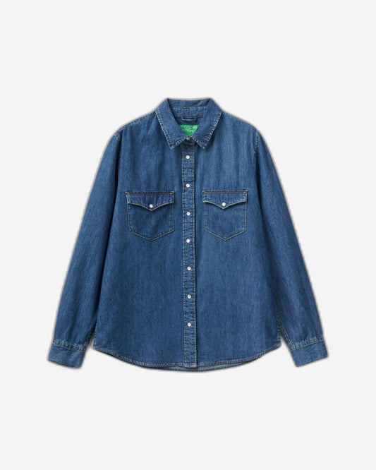 Regular fit denim shirt