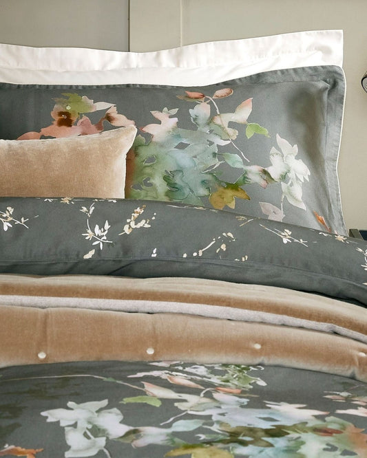 Christy "Botanical" Duvet Cover Sets in Forest