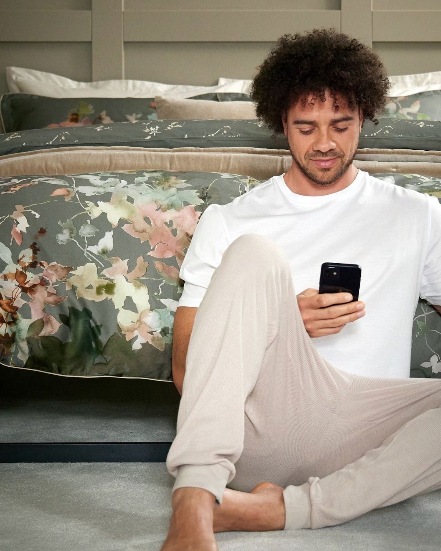 Christy "Botanical" Duvet Cover Sets in Forest