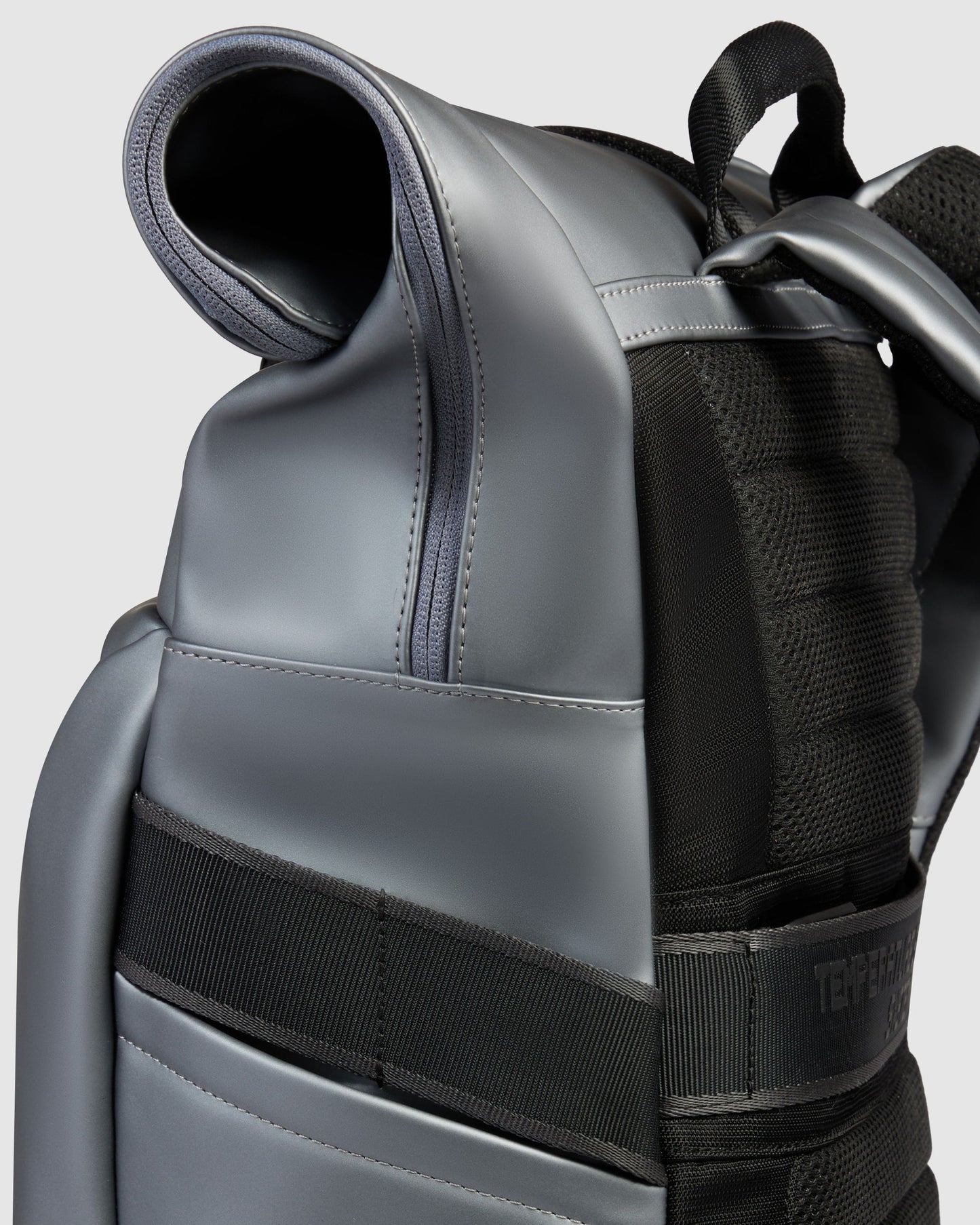 Piquadro Roll Top Rubberized Backpack Grey