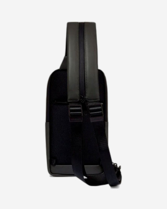 Piquadro Corner Wow Fabric Monosling Black