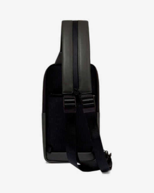 Piquadro Corner Wow Fabric Monosling Black