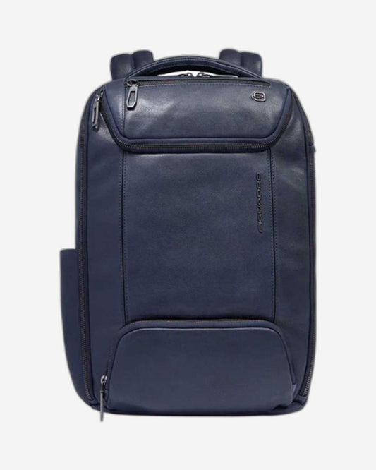 Piquadro S134 Backpack In Leather Blue CA6688S134/BLU