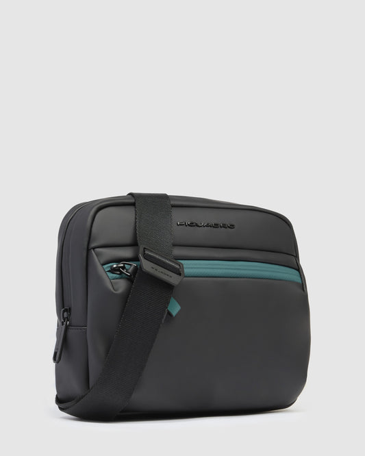 Piquadro iPad Mini Compatible Crossbody Bag Black